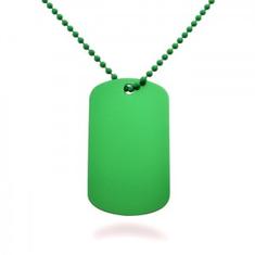 Green Dog Tag