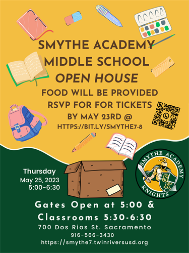 Open house flyer with description